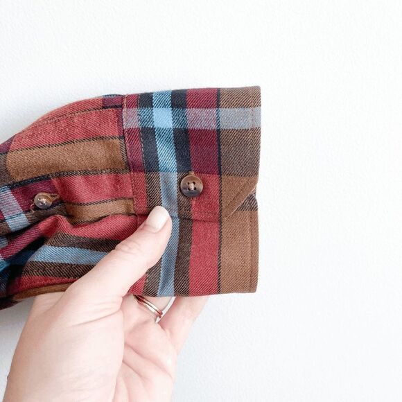 Oakley Mens Flannel Shirt Button Down Long Sleeve Plaid Multicolour Small - Picture 3 of 9